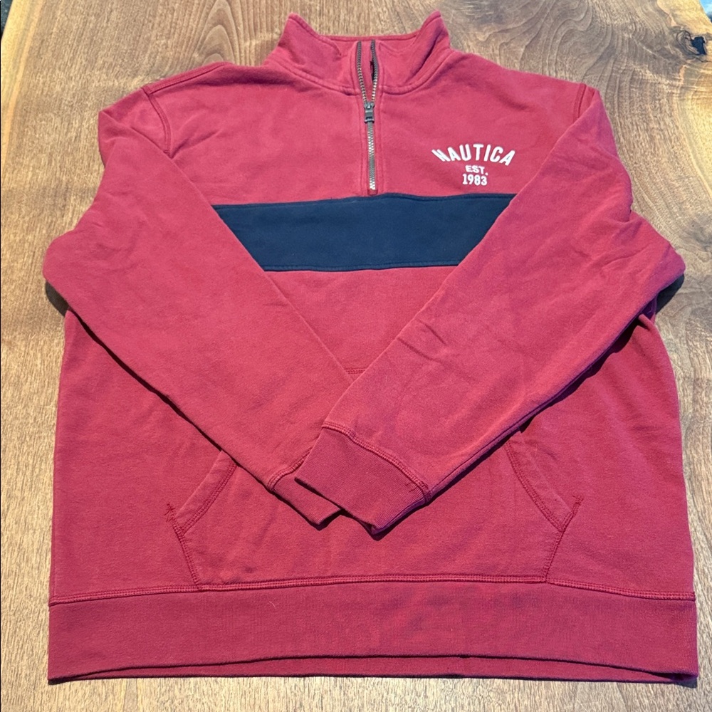 NAUTICA 1/4-Zip Pullover - XL